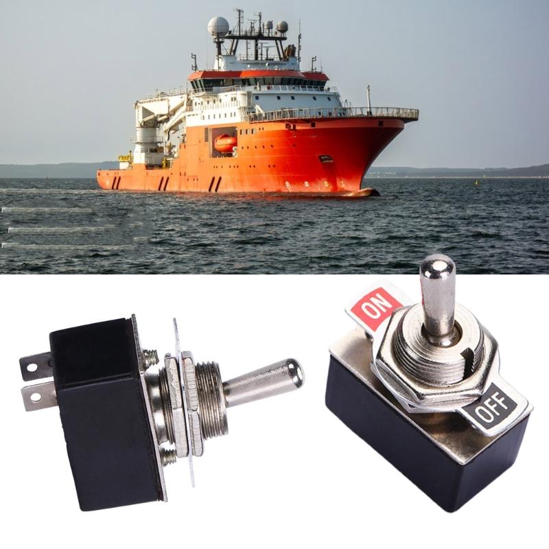 High Current Toggle Switches 2A 4A Strong Rocker Designs with Metal Iron Housing Suitable for Vehicle Boats Power Control