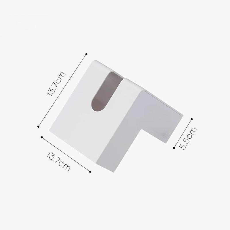 Creative Tissue Box High Value L-shaped Pumping Carton High Grade Light Luxury Tissue Storage Box Napkin Carton белый
