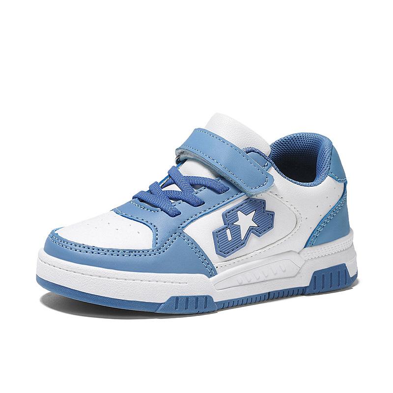 2025 Blue Skateboard Shoes Kids Sneakers Boys Comfortable Leather Casual Sneakers Child Outdoor Non-slip Children's Sports Shoes