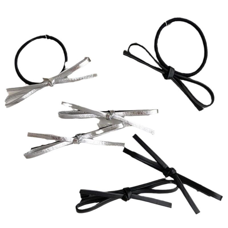 Korean Style Sweet Bow Hair Clip & Tie Set for Banquets