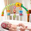 Baby Plush Car Seat Toy Clips With Rattles For Infants And Toddlers