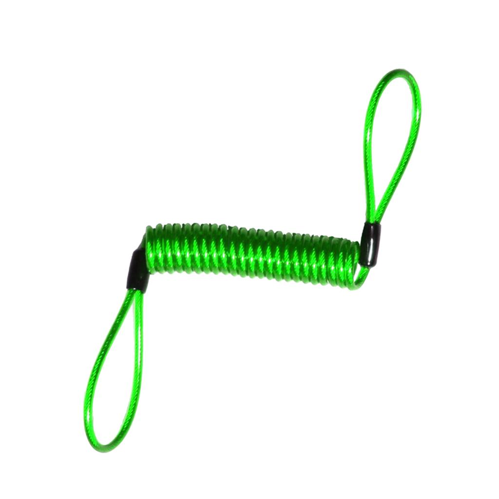 Spring Rope Wheel Vehicle Lock Reminder Cable Lanyard Coil Alarm Wire Security for Bicycle Motorbike