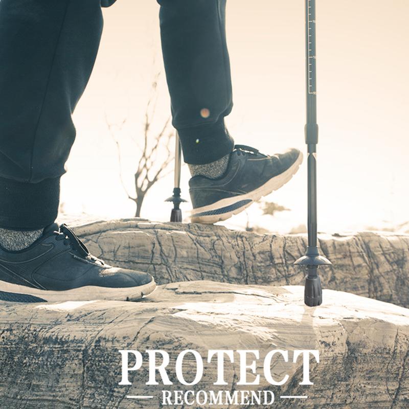 8Pcs Thickened Universal Trekking Pole Wear Resistant Stick Ends Rubber Tip