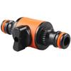 Garden Hose Connector Coupling with Shut-off Valves Switch Water Pipe Quick Joint Connection for Watering Irrigation 2x