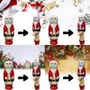 Unique Funny Santa Wooden Puppet Handcrafted Beech Wood For Christmas Decor Gifts