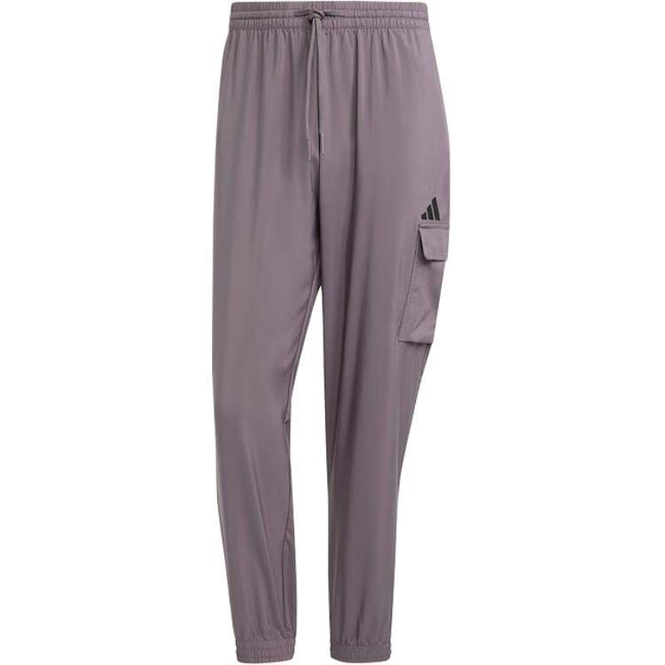 

Adidas Fashion Sports Woven Lace-Up Cargo Pants Men Pants Gray JD1822 S