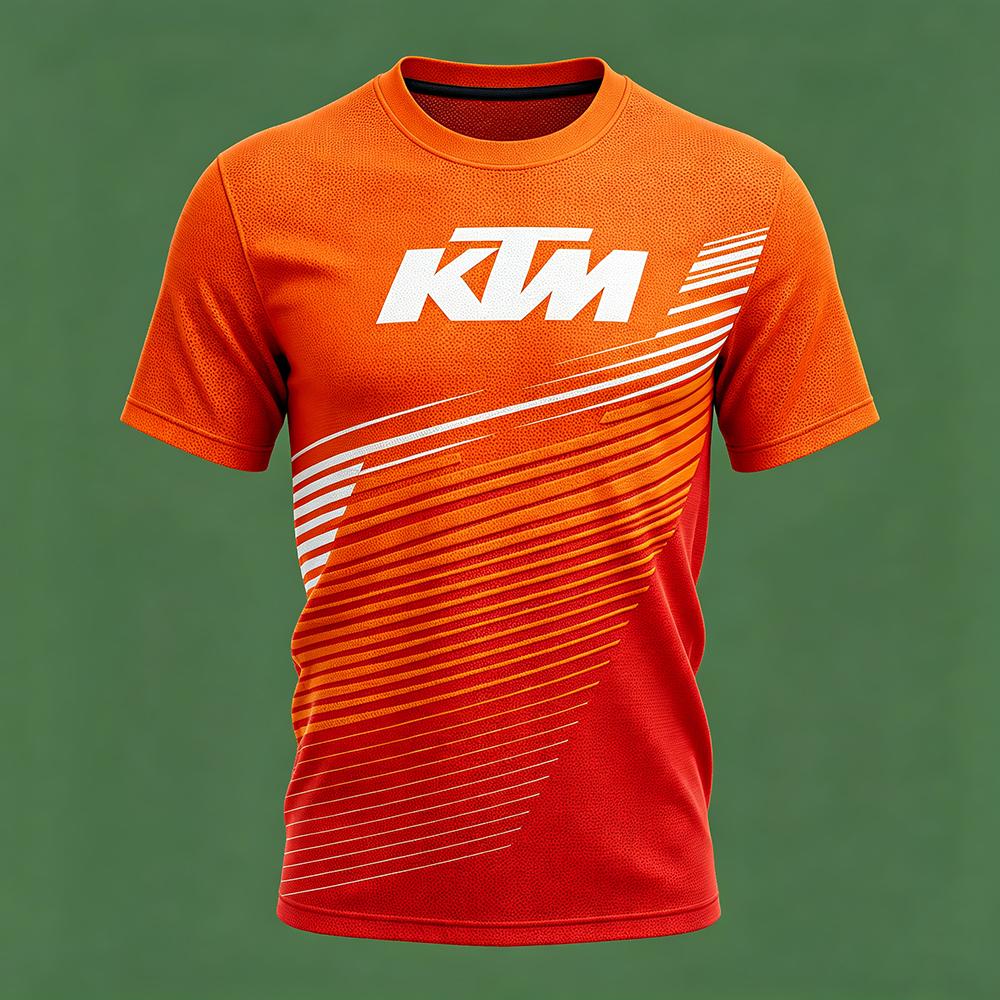 KTM Racing Team 3D Print T-Shirt Men Summer Short Sleeve Formula 1 Motorsport Sports Tee Casual Streetwear Top