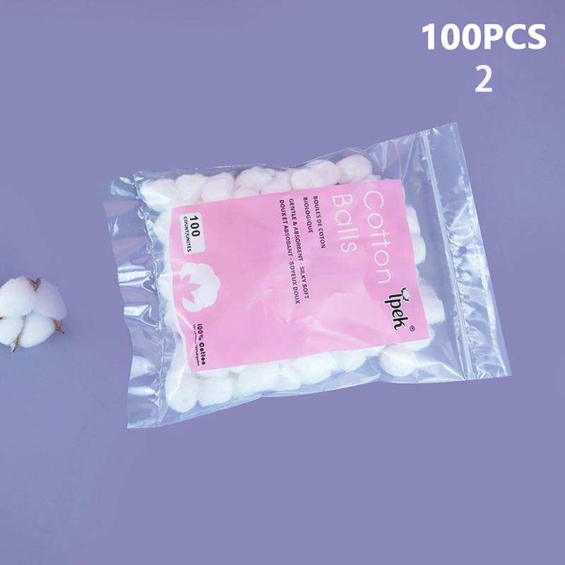 50/100/200 Pcs Nail Polish Remover Cotton Wool Balls Cleaning Tool Nail Art Cleaner Manicure Tools