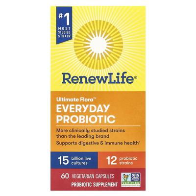 Ultimate Flora Everyday Probiotic, 15 Milliarden KBE, 60 vegetarische Kapseln
