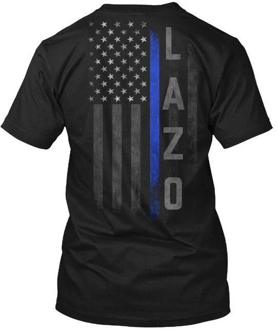 

Lazo Family Thin Blue Line Flag TTshirt Made in the USA Size S to 5XL S
