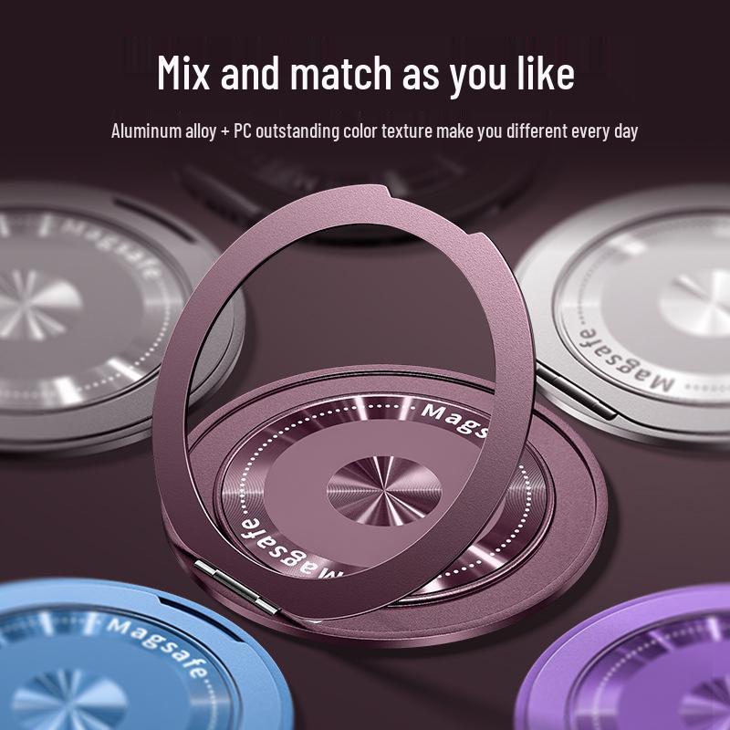 Lazy 360 Rotating Phone Holder: Ultra-Thin Foldable Stand with Iron Sheet & Plastic for Horizontal/Vertical Screens