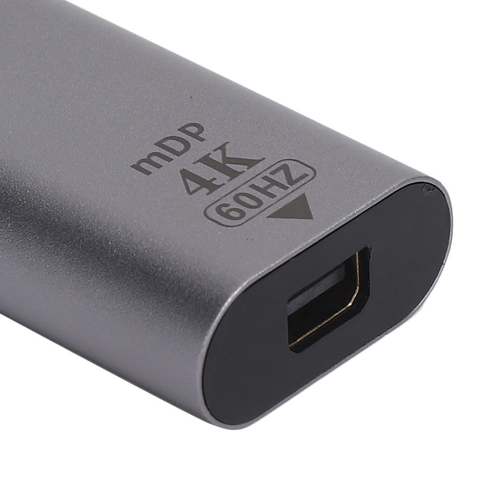 Plug and Play USB-C to Displayport Adapter 4K 60Hz USBC to Mini DP Adapter Computers