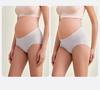 Plus Size Maternity Tummy Support Shorts - Seamless, Breathable, Mid-Waist, Cotton Crotch, Spring/Summer Pregnancy & Postpartum Underwear.