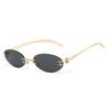 Fashionable New Sunglasses, Retro Y2K Millennium Hot Girl Frameless Gold Wire Ins Sunglasses
