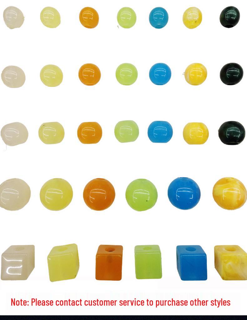 20mm Acrylic Large Hole Square Beads for DIY Jewelry, Flower Shoes, and Bag Chains
