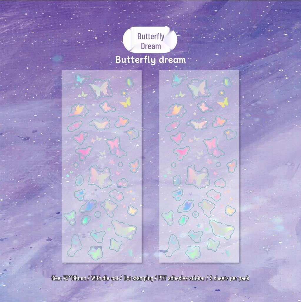 Starlight Series Creative Scenery Stickers for Bullet Journals & Decorative Uses