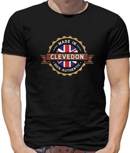 Made In Clevedon Mens T-Shirt - Town - Hometown - Born In - North Somerset S