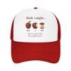 Take A Bite Poetic Apple Art Print Baseball Cap For Men Women Breathable Mesh Side Hats Caps Adjustable Fit For Casual Wear