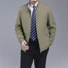 Autumn and Winter New Fashion Loose Stand-collar Jacket Men's Middle-aged Jacket Thin Business Casual Jacket Men