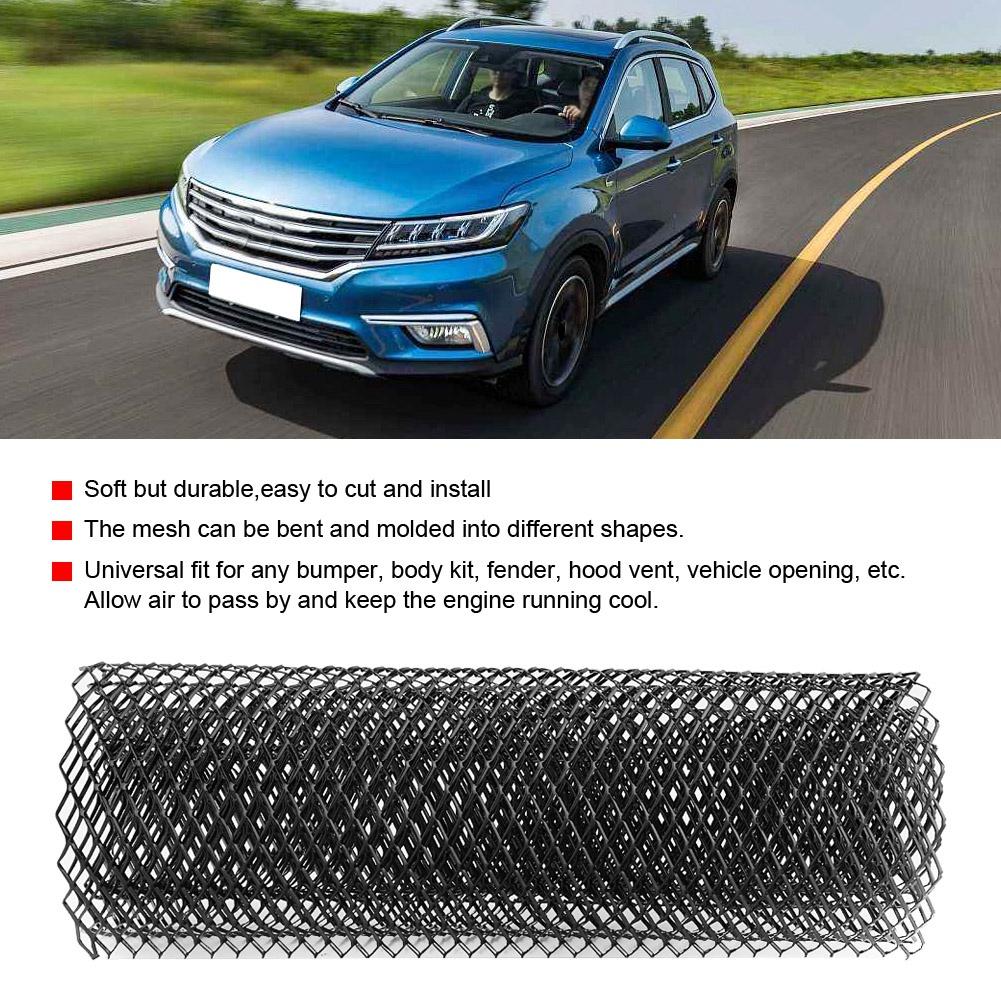 10x20mm Aluminum Alloy Car Grille Mesh Net Grid Body Bumper Rhombic Grill Universal