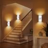 Motion Sensor Night Light Rechargeable Magnetic Battery Operated Step Light for Indoor Cabinet Hallway Bedroom
