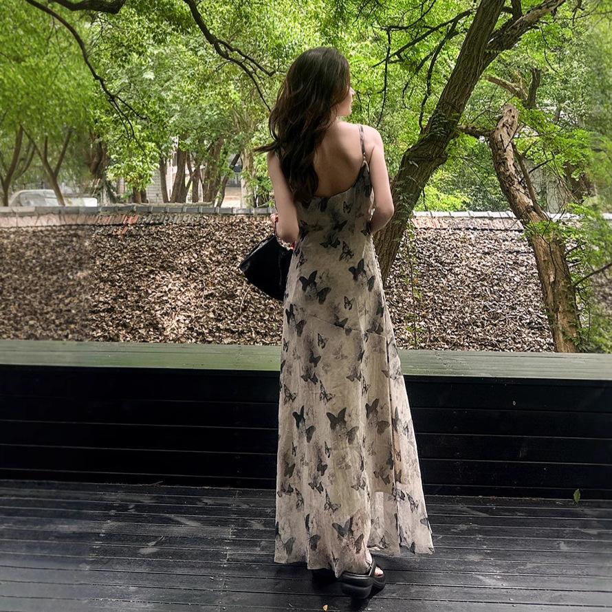 Beautiful Suspender Dress for Seaside Vacation 2026 New Women's Early Summer Wear This Year's Popular Long Dress