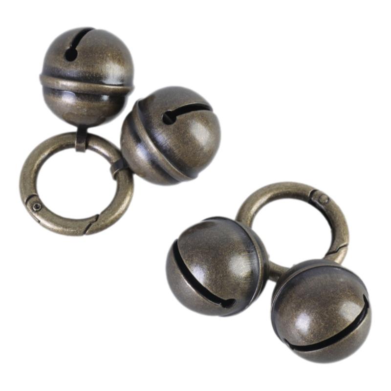 2pcs Loud Multifaceted Collar Bells Cats Dog Collar Bells Rustics Pet Bells for Enhancing Safety and Fashion