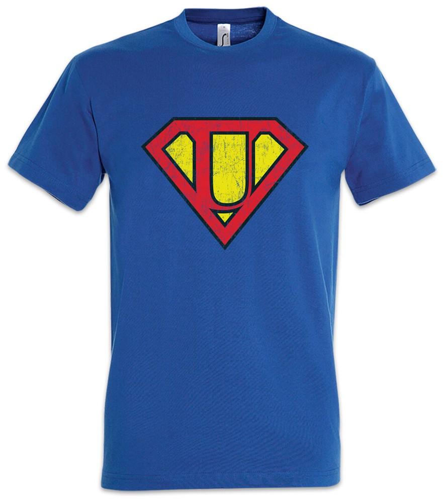 

Super U T-Shirt Letter Gift Birthday Mother s Day fathers day Fun Comic XL