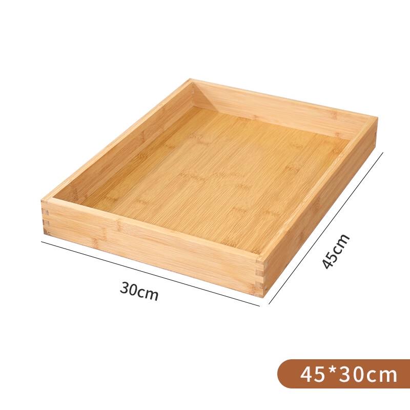 Bamboo Wood Rectangular Display Tray