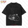 Bsa Motorcycles Empire Star Grey Vintage Oversized T-Shirt RA2A