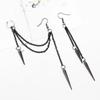 Rivet With Irregular Length Earrings Alloy Drop Earrings Accessory For Women And Men Daily Or Party Occasions