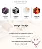 Luxury European & American Teardrop Gemstone Jewelry Set: Necklace and Earrings for Evening Banquets
