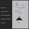 Bauhaus Restaurant Pendant Light with Adjustable Swing Arm Single Chandelier Nordic Modern Kitchen Board Iron Art LED Luster