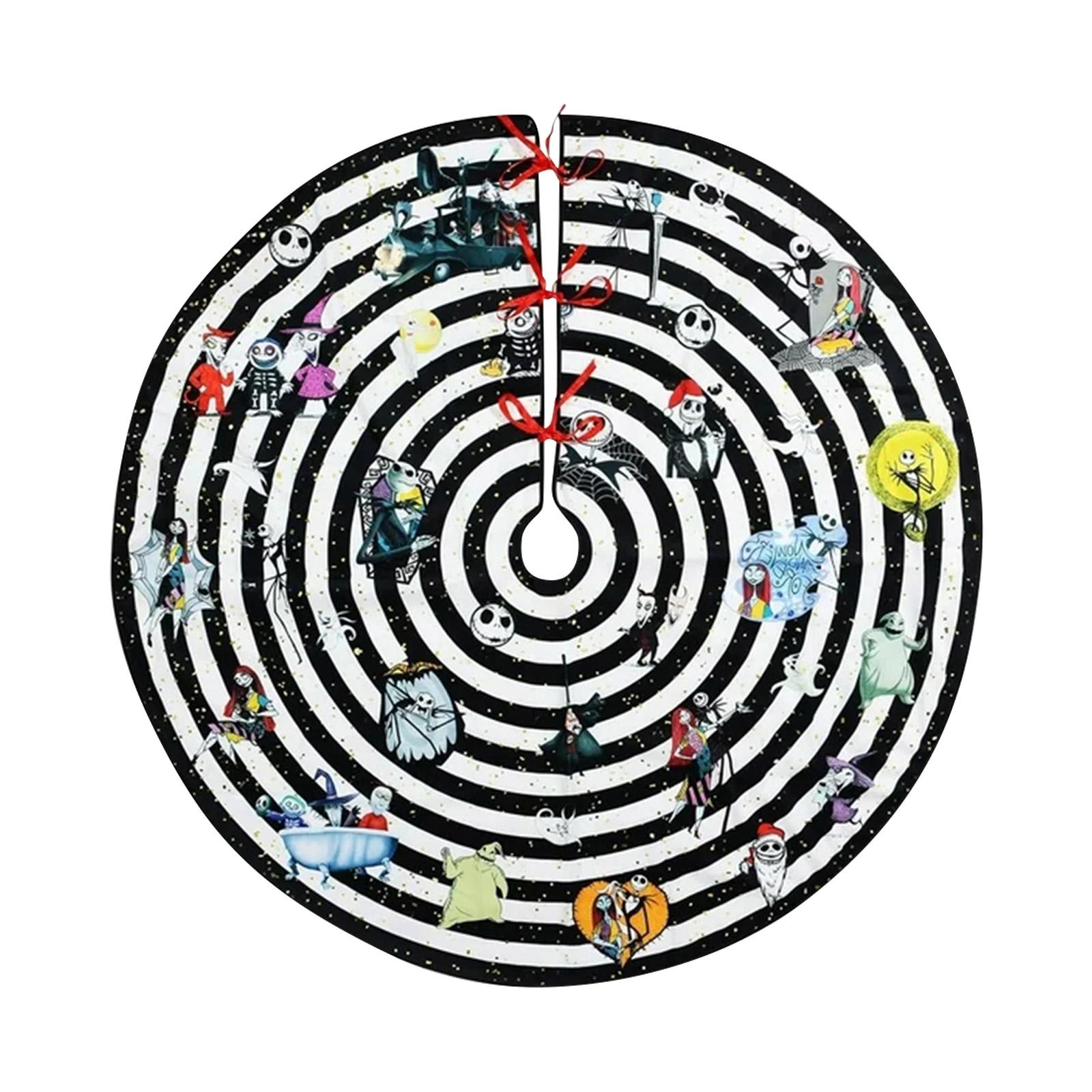 

Красная юбка для рождественской елки, украшения для рождественской елки, мягкий плюшевый коврик для рождественской елки со снежным узором для украшений, праздничная вечеринка One Size