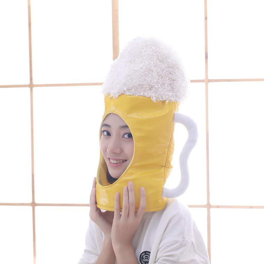 Cedar Eight Funny Headgear, Cute Cosplay Costume for Halloween, Events, School Festivals, and More (Beer)