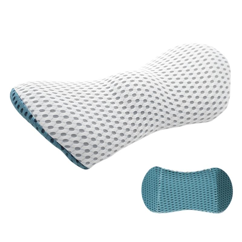 Back Support Pillow for Office and Car Seats 3D Curveds Lumbar Cushions with Washable Cover for Enhanceds Comfort