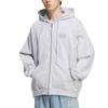 Adidas Originals Jackets Unisex Light Heather Gray Hooded Moderate Soft Shell KG8508