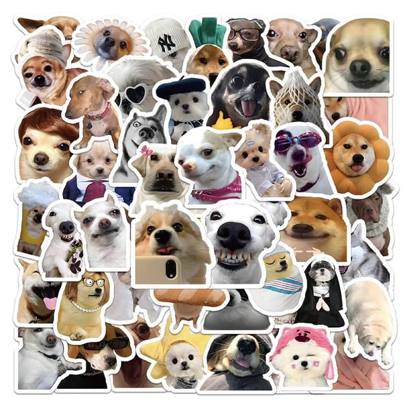 Realistic Popular Dog Stickers Cute And Funny Animal Decorations For Phone Cases And Journals Pieces)