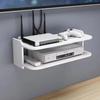 Strong Load-Bearing 2 Layer Wall Shelf Plastic Router Placement Rack  Cable Management