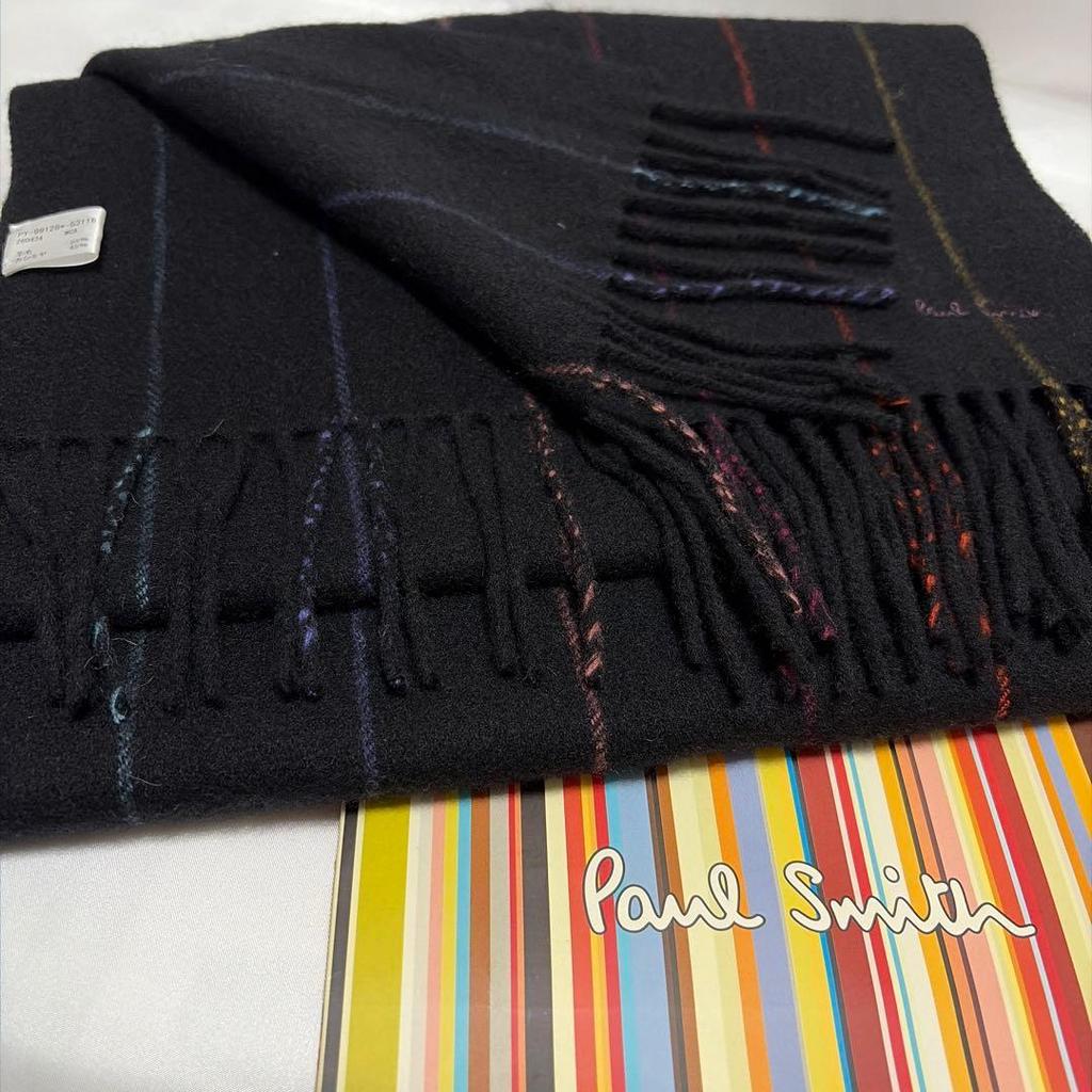 Used Paul Smith Scarf Wool/Cashmere