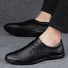FashionNew 2024 Retro British Style Men Cowhide Casual Leather Shoes Brand Men's Shoes Vogue Outdoor Walking Man Shoes Chaussure Homme
