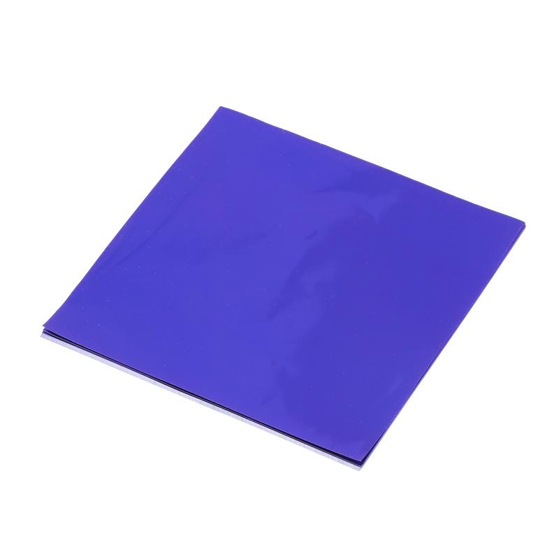 

100Pcs 8X8Cm Multi-Color Aluminum Foil Candy Chocolate Biscuits Tin Wrapping Paper Diy Metal Glossy Gift Tinfoil Paper Packaging темно-синий