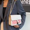 Small Niche Design Women's Bag, Fashiable and High-end, Woven and Spliced Shoulder Bag, Versatile Chain Crossbody Women's Bag