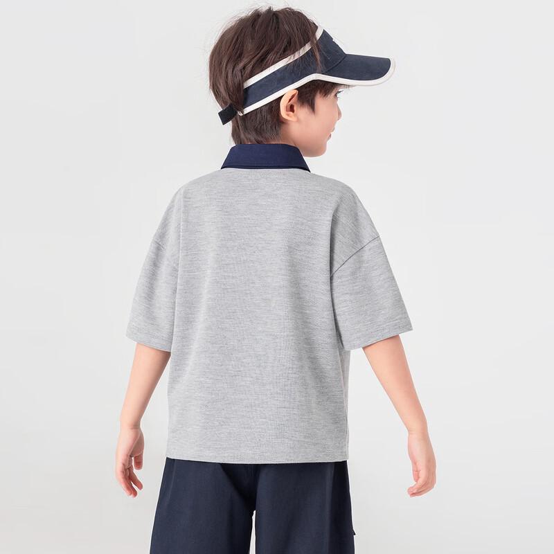 Boys' Summer Embroidered Polo T-Shirt