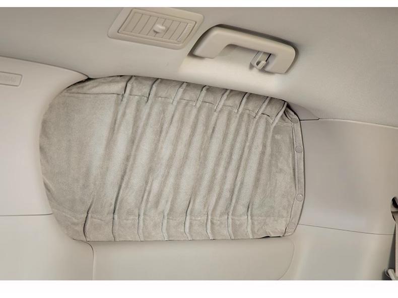 Luxury Suede Blackout Side Curtains for GAC Trumpchi E9 Car