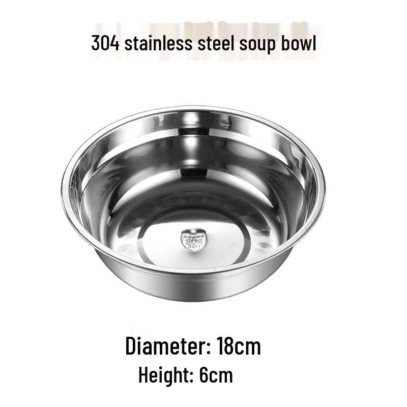 Lufenglai 304 Stainless Steel Round Bowl Set