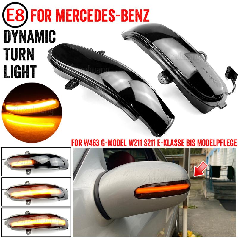 For Mercedes Benz E-class W211 S211 G-class W463 Rearview Mirror Indicator Repeater Lamp LED Dynamic Turn Signal Light