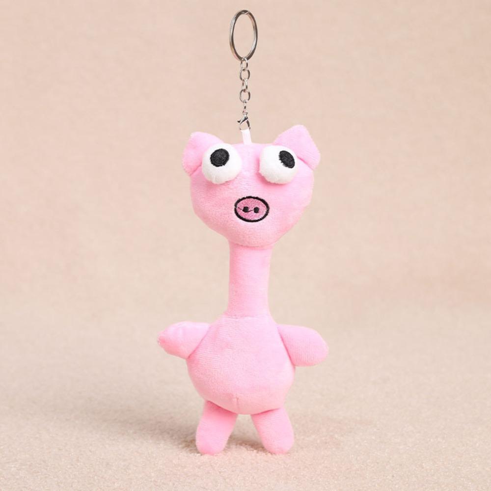 Filled Cartoon Animal Keychain 20 Centimeters Plush Hanging Ornament Bag Charm  Backpack Decoration