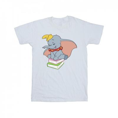 Boys Dumbo Sitting On Books T-Shirt