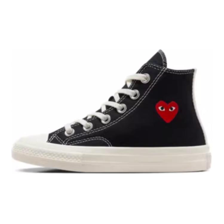 

Comme des Garçons PLAY x Converse Chuck 70 High PS Одинокое Сердце - Черные Детские Кроссовки Экрю Красные A08802C 28